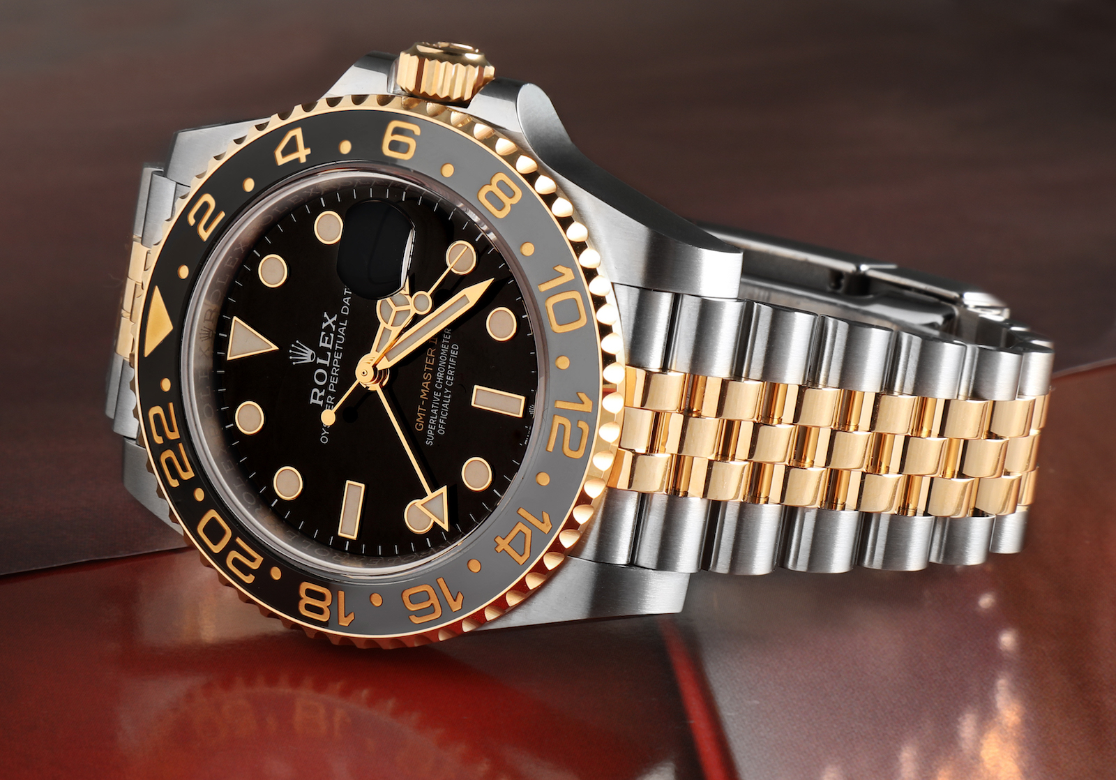 Rolex gmt master ii gold and steel sale