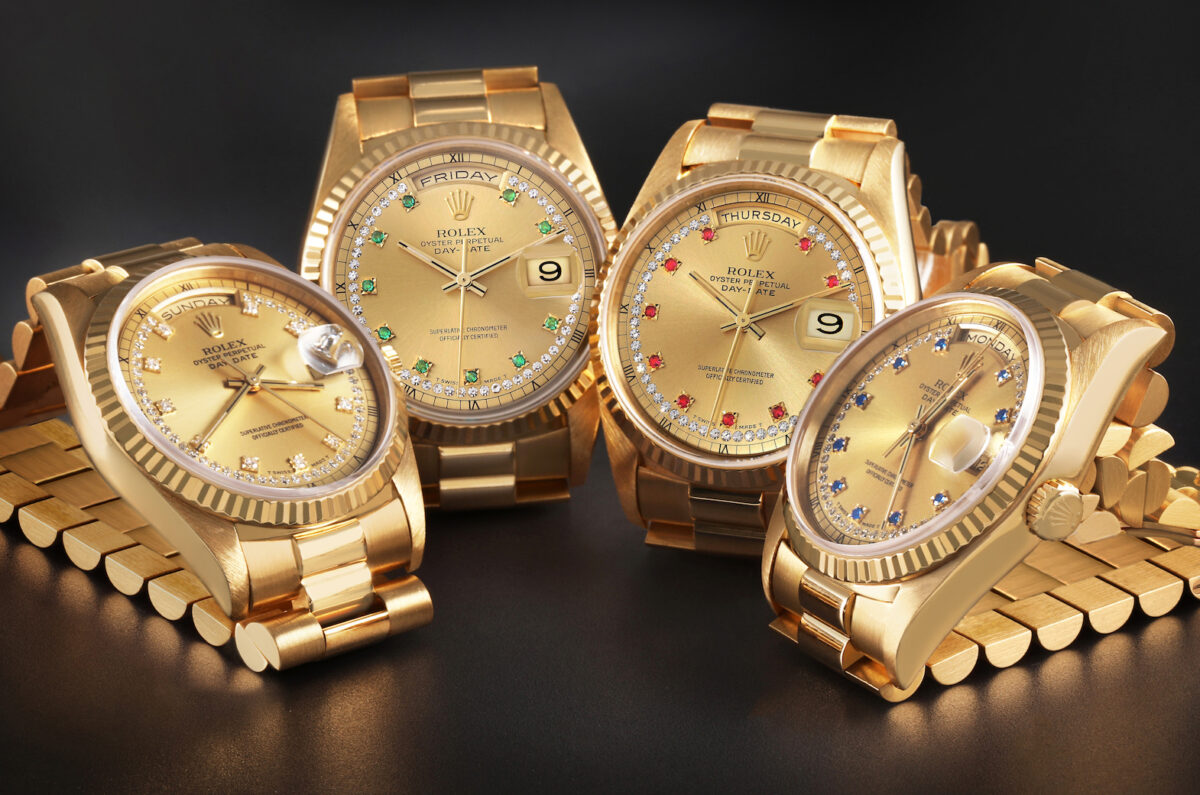 Rolex President Day-Date String Diamond Dials