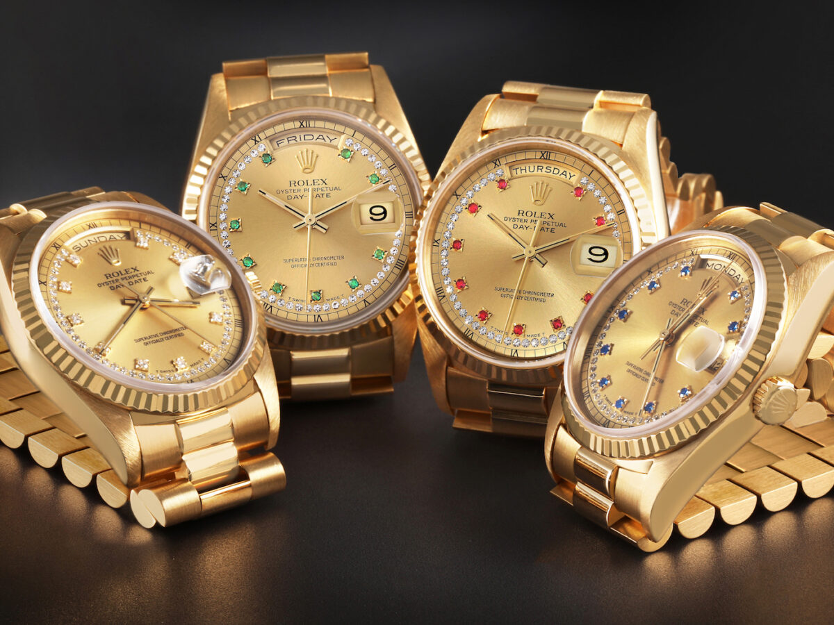 Rolex President Day-Date String Diamond Dials