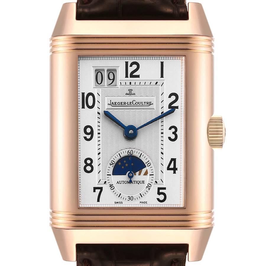 Jaeger LeCoultre Grande Reverso Sun Moon Rose Gold Mens Watch 240.272 Q3032420