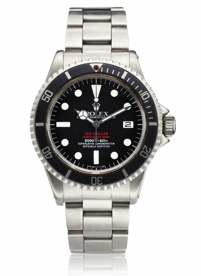 Rolex Sea-Dweller ref 1665 Double Red "Patent Pending" (photo: Christie's)