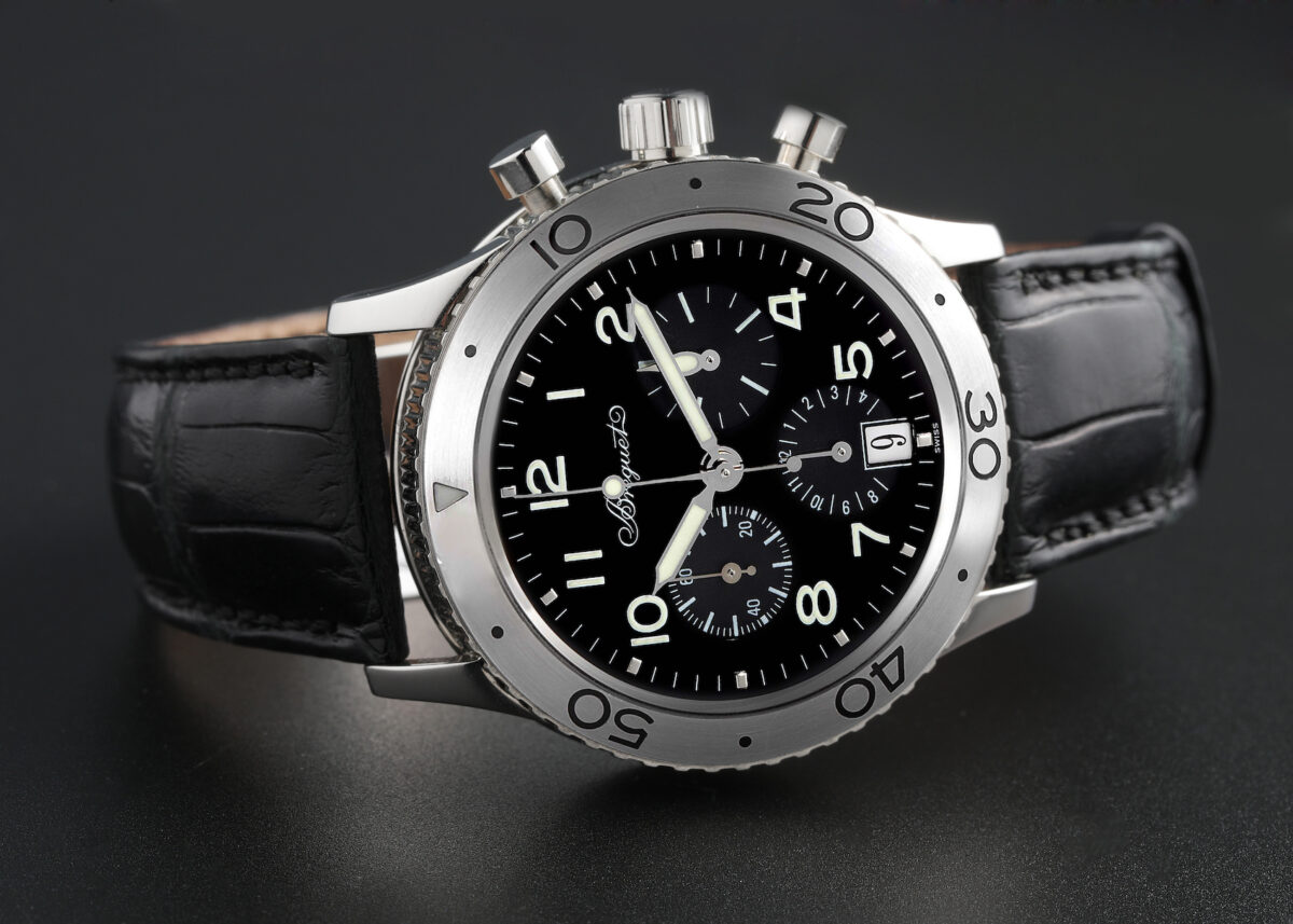 Breguet Transatlantique Type XX Flyback Steel Mens Watch 3820ST