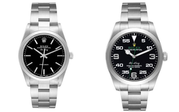 Rolex Air-King ref 14000 vs 116900