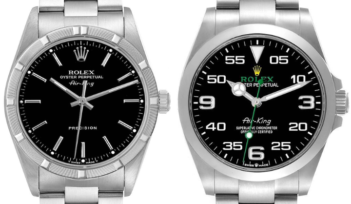 Rolex Air-King ref 14010 vs 116900