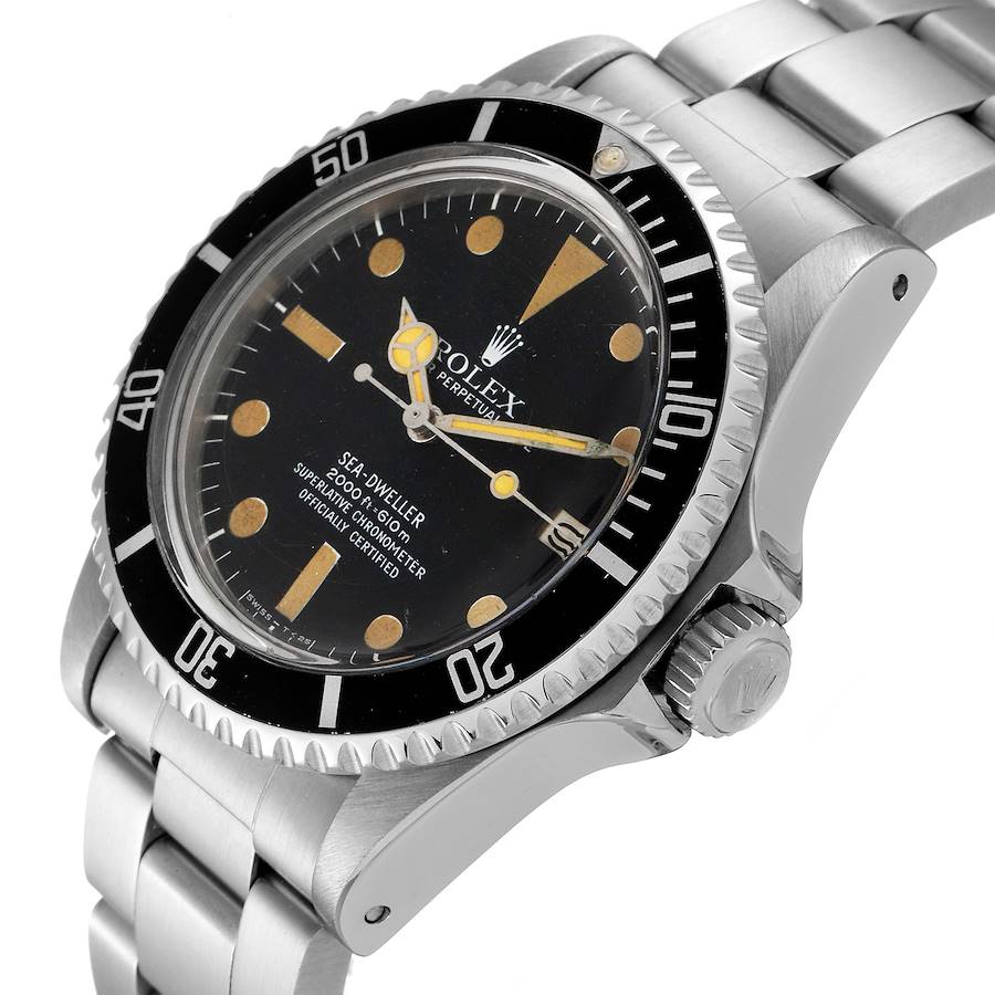 Rolex Seadweller Black Dial Vintage Steel Mens Watch 1665