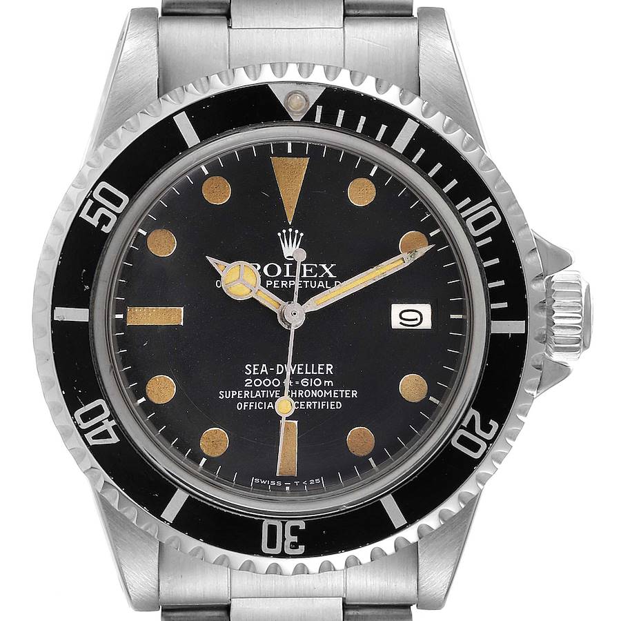 Rolex Seadweller Black Dial Vintage Steel Mens Watch 1665