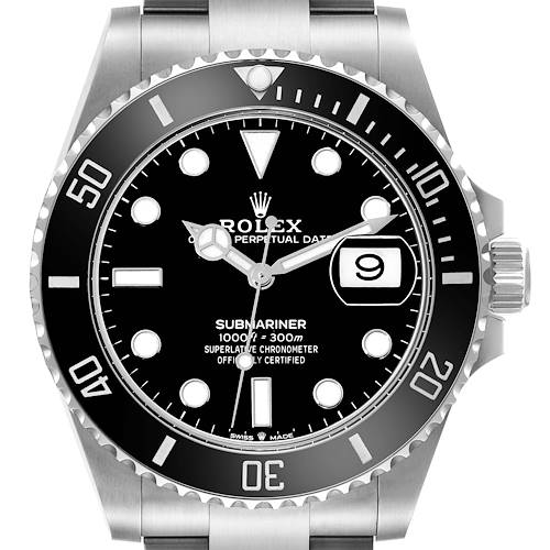 Rolex Submariner Black Dial Ceramic Bezel Steel Mens Watch 126610