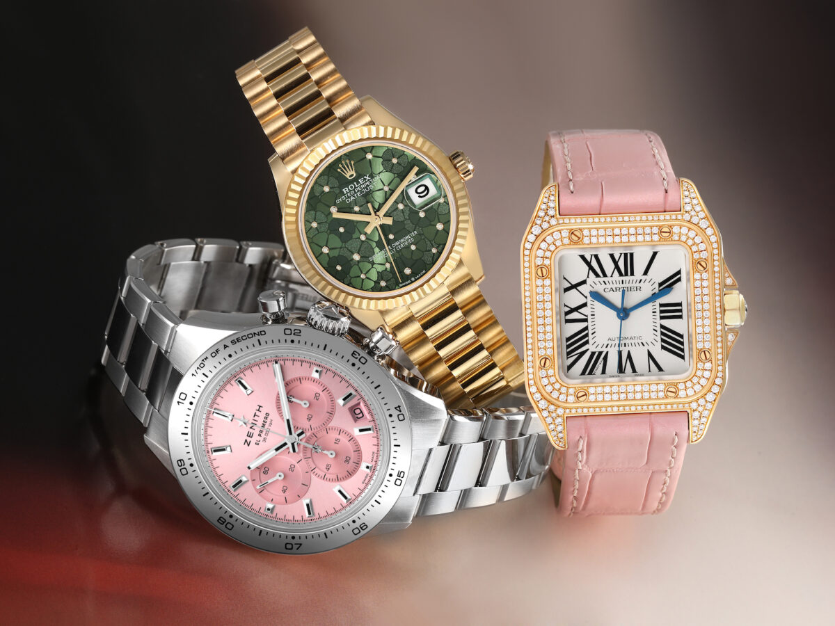 Top Luxury Watches for Spring 2023 - Rolex Datejust Midsize, Zenith Chronomaster, Cartier Santos 100