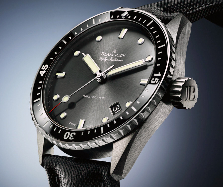 Blancpain Fifty Fathoms Bathyscaphe Black Ceramic 5000