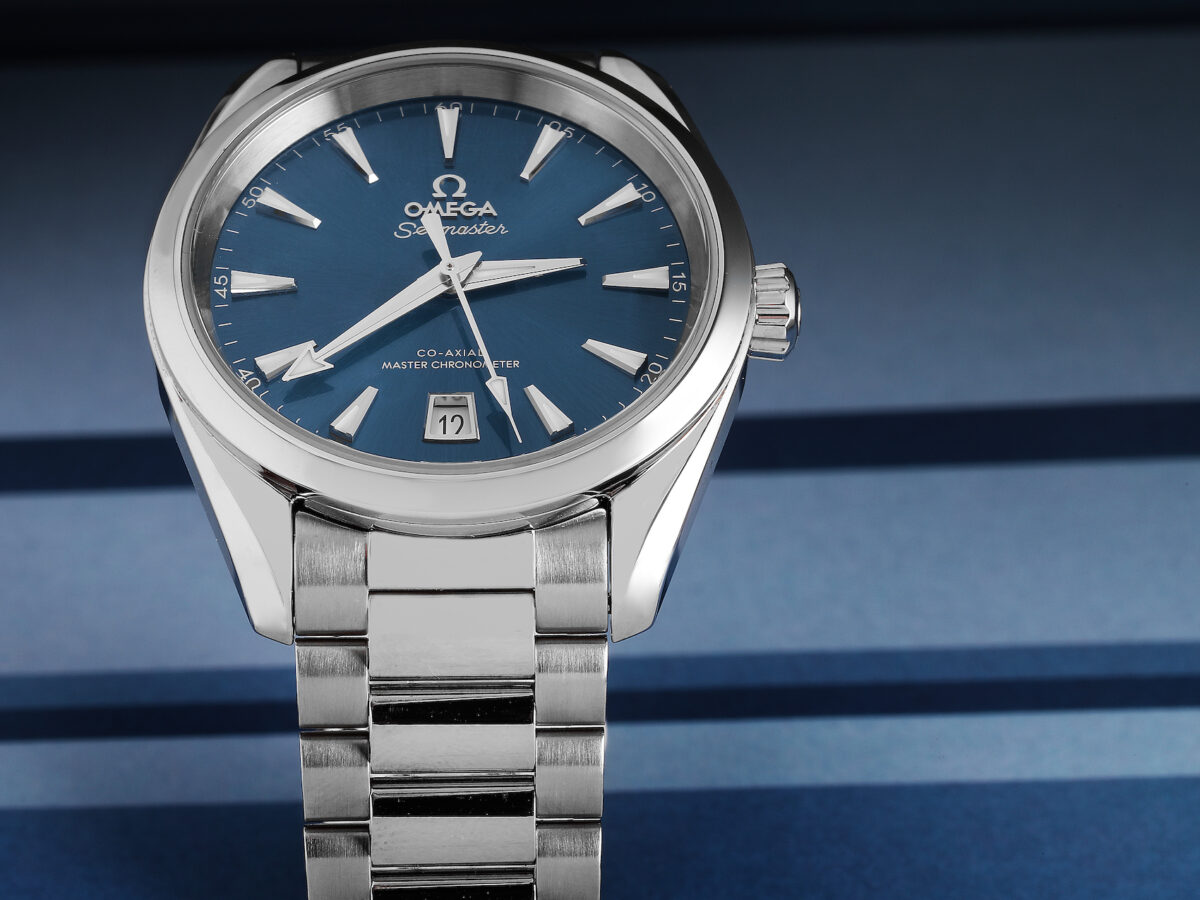 The Omega Watches of Cillian Murphy - Omega Aqua Terra Shades Blue Dial