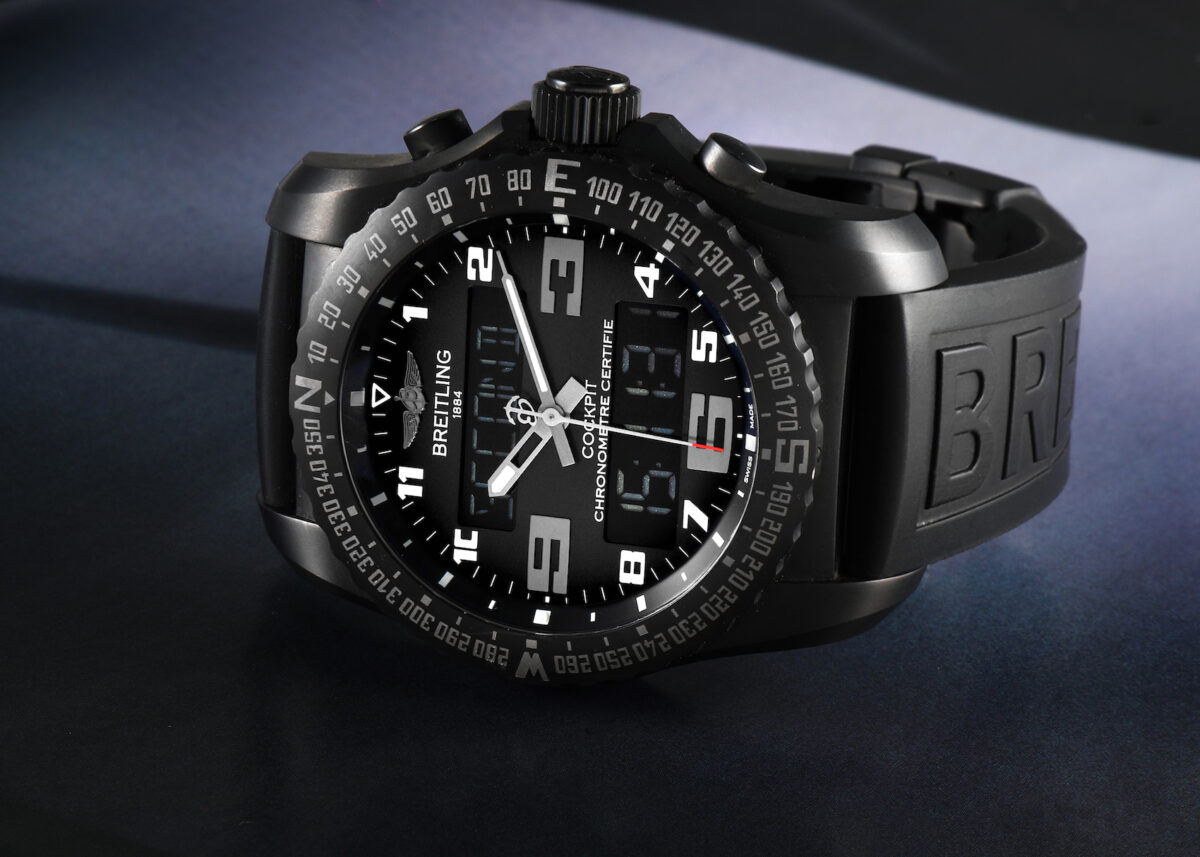 Breitling Cockpit B50 Night Mission PVD Titanium Mens Watch VB5010