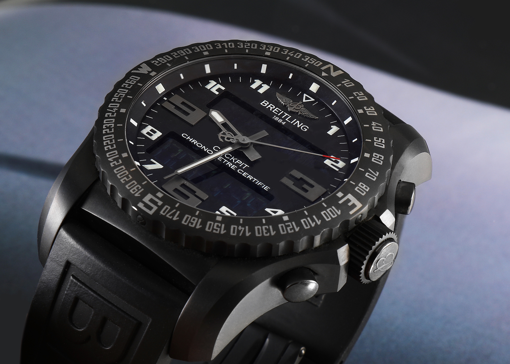 Breitling Cockpit B50 Night Mission PVD Titanium Mens Watch VB5010