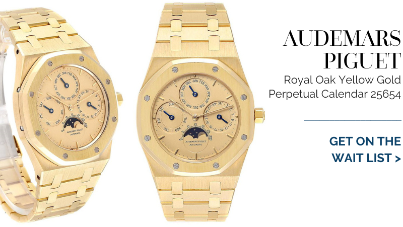 Audemars Piguet Royal Oak Yellow Gold Perpetual Calendar Moonphase Watch 25654