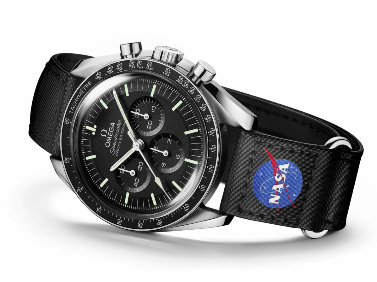 Omega Speedmaster MoonWatch with NASA Velcro Strap (photo: Omega)