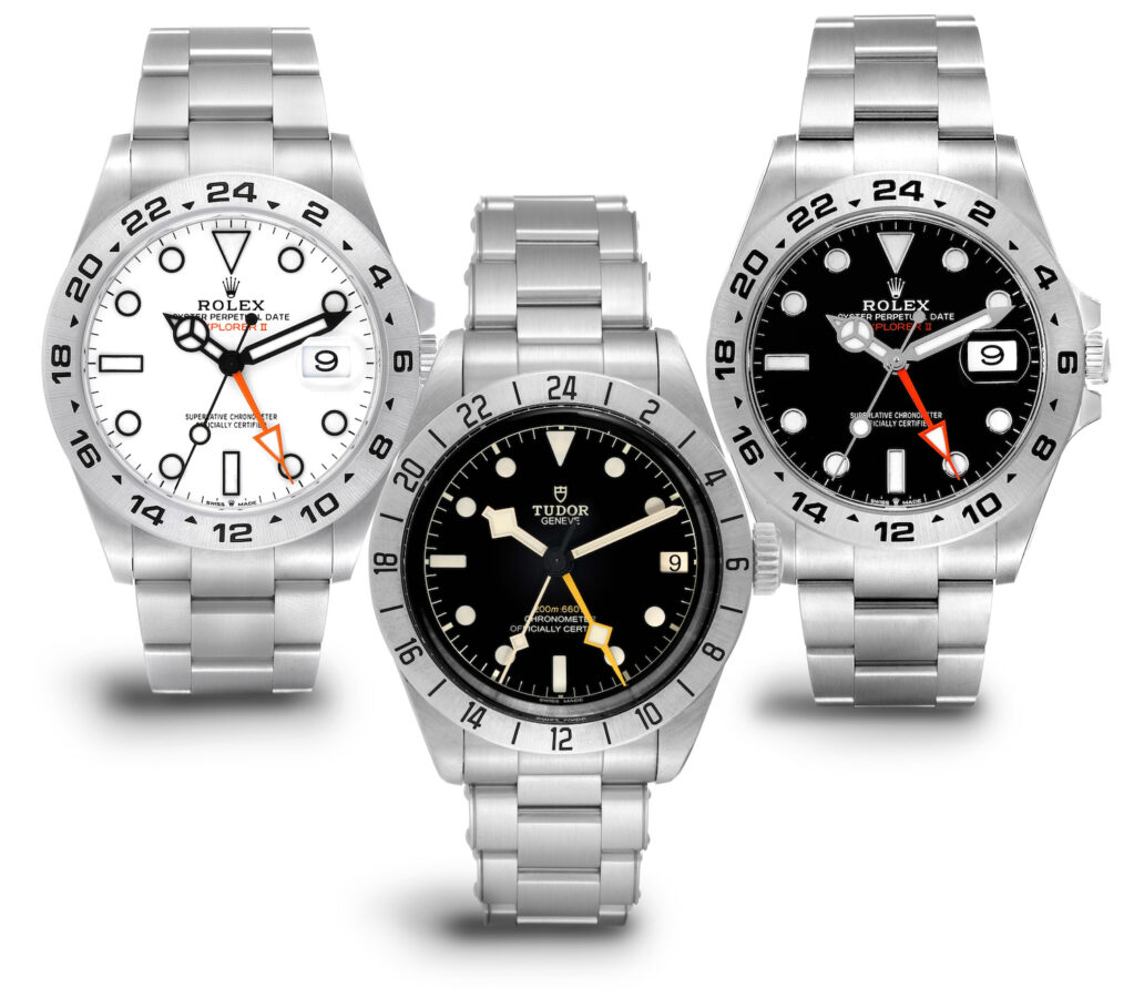 Rolex Explorer II ref 216570 and Tudor Black Bay Pro