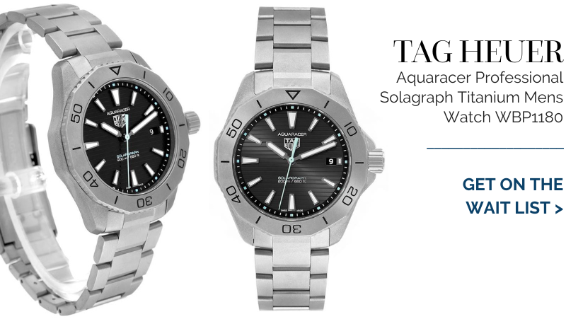 Tag Heuer Aquaracer Professional Solagraph Titanium Mens Watch WBP1180