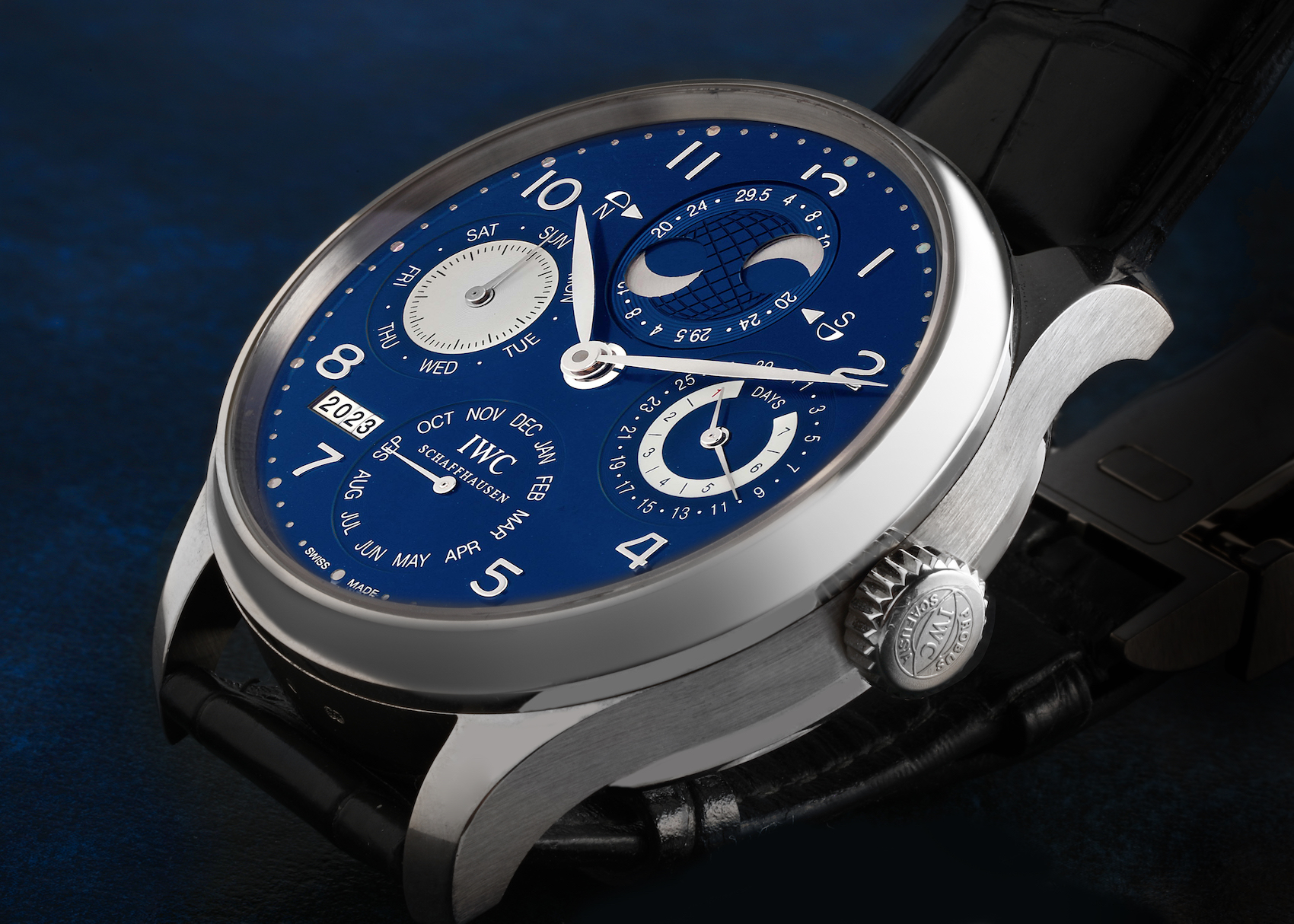 IWC Portuguese Perpetual Calendar Blue Dial