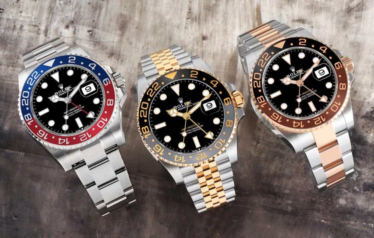 Rolex GMT-Master II Pepsi, Two Tone Zombie, and Root Beer