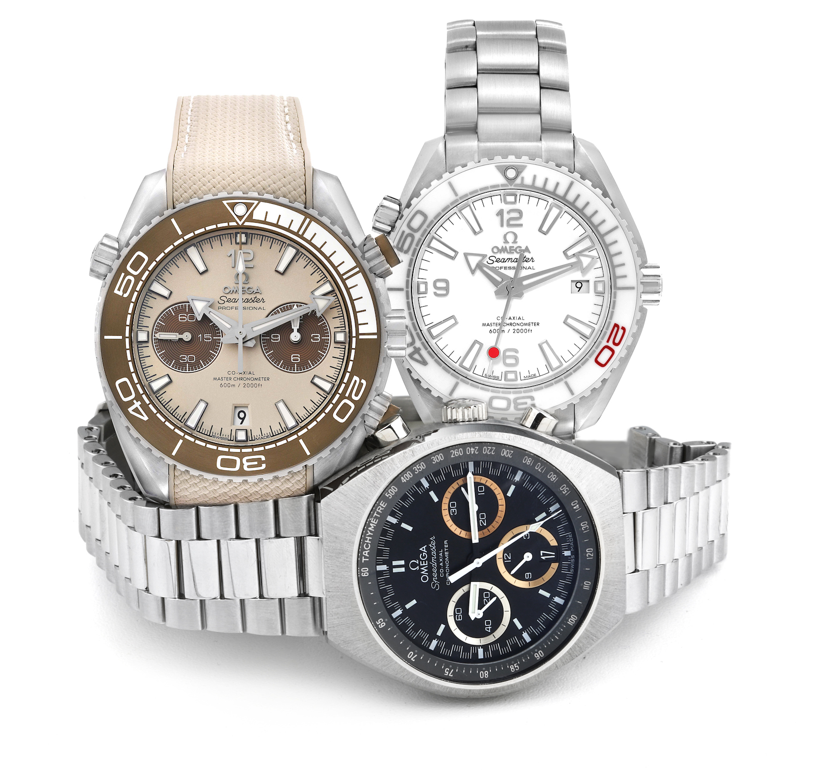 Omega Speedmaster Mark II Rio 2016 and Planet Ocean Tokyo 2020 with Planet Ocean Linen Dial