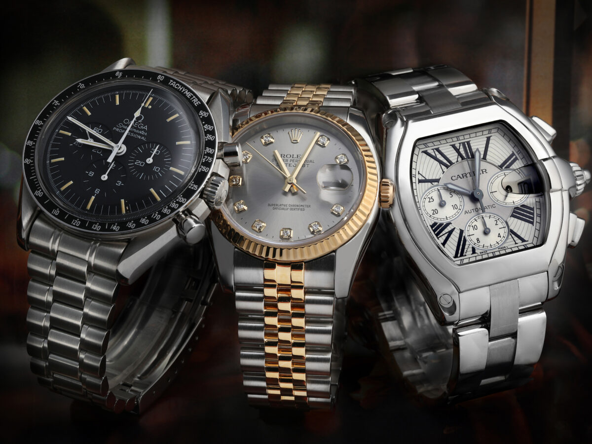 3 Iconic Everyday Watches - Rolex Datejust, Omega Speedmaster, Cartier Roadster XL