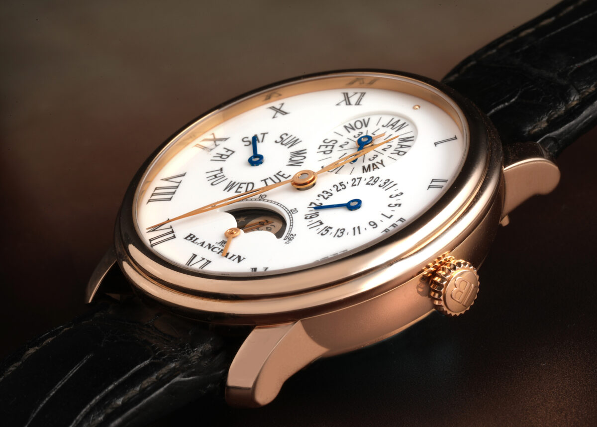 Blancpain Villeret Perpetual Calendar 8 Days Rose Gold Mens Watch 6659