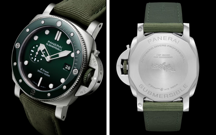 Panerai Submersible QuarantaQuattro Verde Smeraldo Steel Mens Watch PAM01287