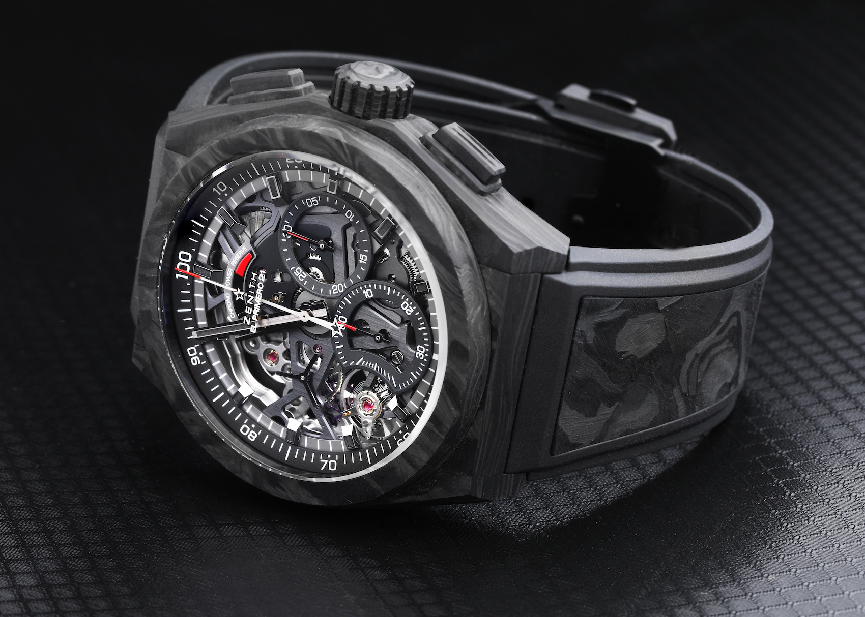 Zenith Defy El Primero 21 Carbon Fibre Mens Watch 10.9000.9004