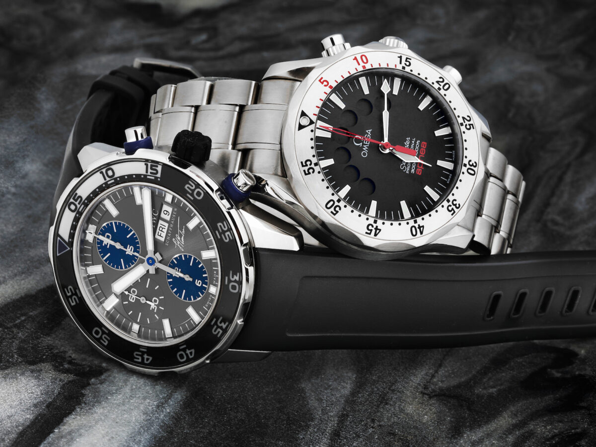 WC Aquatimer Jacques Yves Costeau and Omega Seamaster Apnea Jacques Mayol