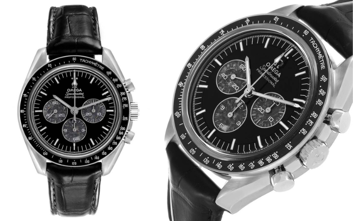 Omega Speedmaster Black Dial Platinum Meteorite Calibre 321 Mens MoonWatch 311.93.42.30.99.001